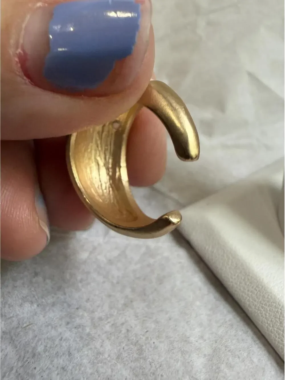 Pink Floral Enamel Dome Ring with White and Gold Accents
